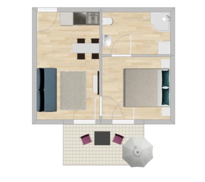 Modern Balcony Apartment With Pool Close To Lake In "Donaustadt" Wina Bagian luar foto